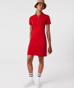 Lacoste Dresses & Skirts-Women'S Stretch Cotton Pique Polo Dress