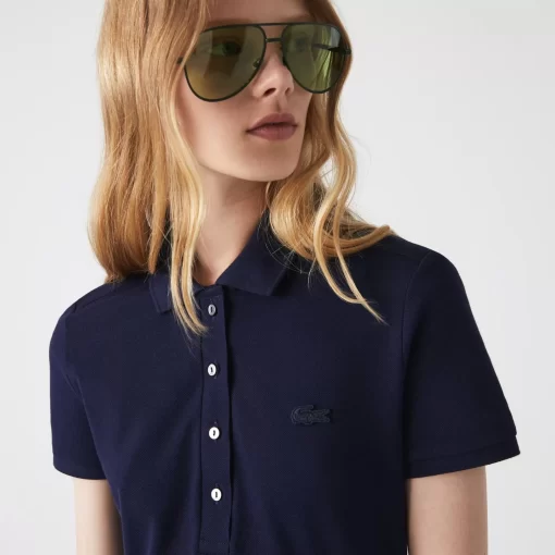 Lacoste Dresses & Skirts-Women'S Stretch Cotton Pique Polo Dress