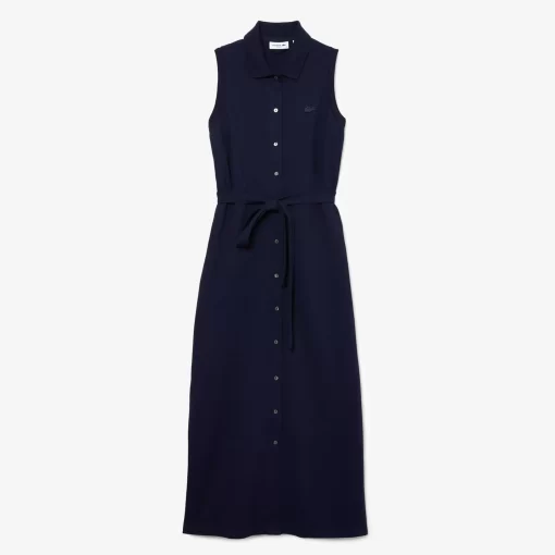 Lacoste Dresses & Skirts-Women'S Stretch Cotton Pique Polo Dress