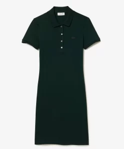 Lacoste Dresses & Skirts-Women'S Stretch Cotton Pique Polo Dress