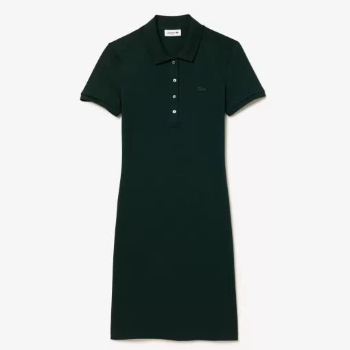 Lacoste Dresses & Skirts-Women'S Stretch Cotton Pique Polo Dress