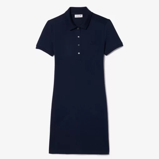 Lacoste Dresses & Skirts-Women'S Stretch Cotton Pique Polo Dress