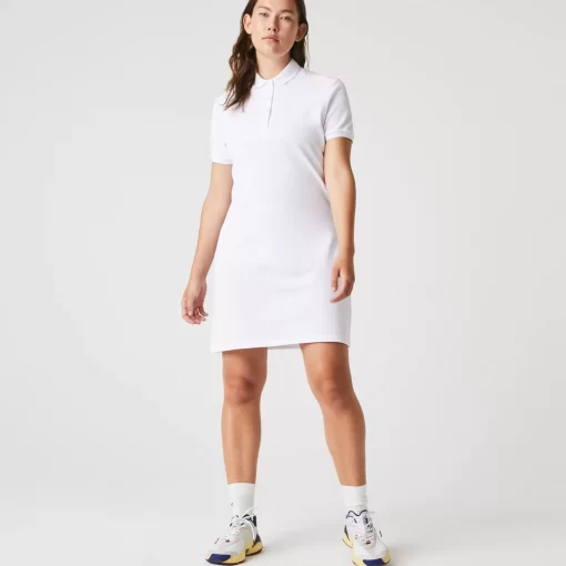 Lacoste Dresses & Skirts-Women'S Stretch Cotton Pique Polo Dress