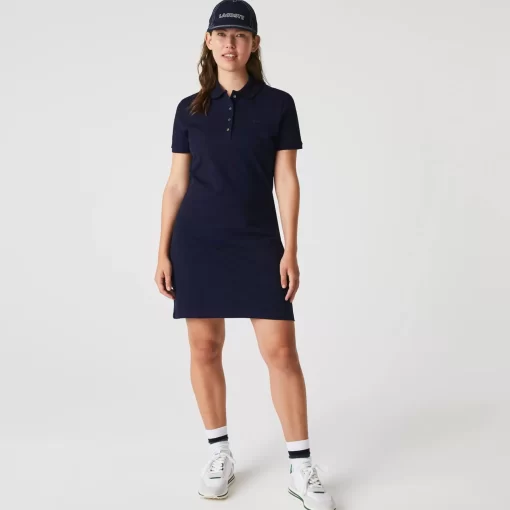 Lacoste Dresses & Skirts-Women'S Stretch Cotton Pique Polo Dress