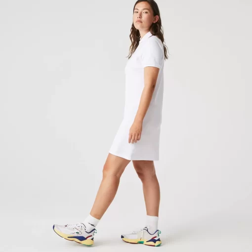 Lacoste Dresses & Skirts-Women'S Stretch Cotton Pique Polo Dress