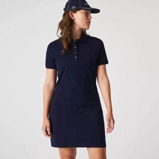 Lacoste Dresses & Skirts-Women'S Stretch Cotton Pique Polo Dress