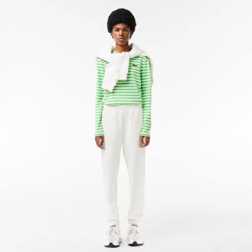 Lacoste T-Shirts-Women'S Striped Jersey Cotton T-Shirt