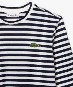 Lacoste T-Shirts-Women'S Striped Jersey Cotton T-Shirt