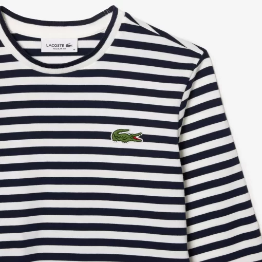 Lacoste T-Shirts-Women'S Striped Jersey Cotton T-Shirt