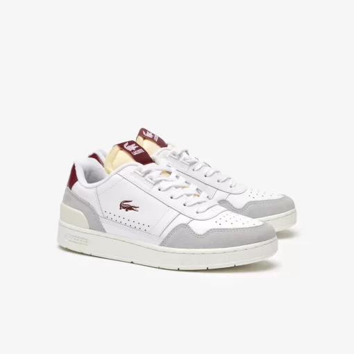 Lacoste Sneakers-Women'S T-Clip Leather Trim Trainers