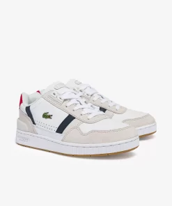 Lacoste Sneakers-Women'S T-Clip Tricolour Leather And Suede Trainers