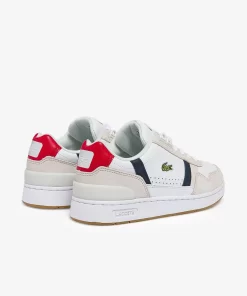 Lacoste Sneakers-Women'S T-Clip Tricolour Leather And Suede Trainers