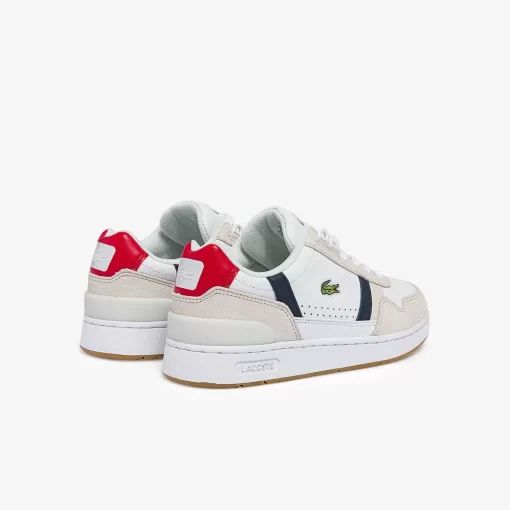 Lacoste Sneakers-Women'S T-Clip Tricolour Leather And Suede Trainers