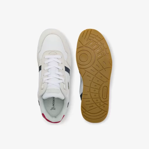 Lacoste Sneakers-Women'S T-Clip Tricolour Leather And Suede Trainers