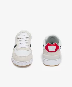 Lacoste Sneakers-Women'S T-Clip Tricolour Leather And Suede Trainers