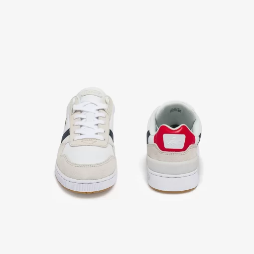 Lacoste Sneakers-Women'S T-Clip Tricolour Leather And Suede Trainers