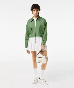 Lacoste Jackets & Coats-Women'S Zipped Cotton Harrington Jacket