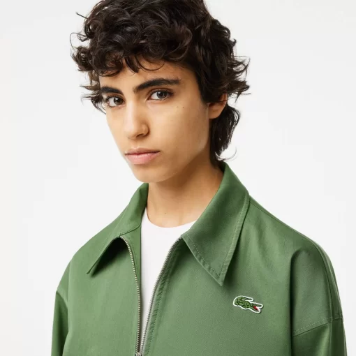 Lacoste Jackets & Coats-Women'S Zipped Cotton Harrington Jacket