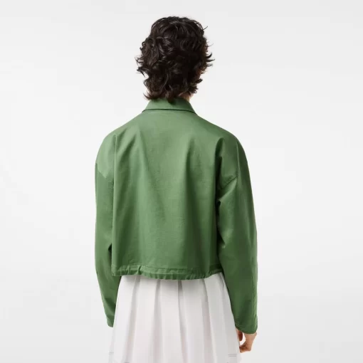 Lacoste Jackets & Coats-Women'S Zipped Cotton Harrington Jacket