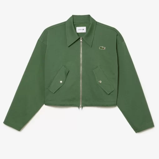 Lacoste Jackets & Coats-Women'S Zipped Cotton Harrington Jacket