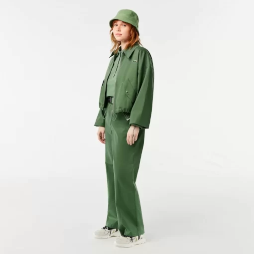 Lacoste Jackets & Coats-Women'S Zipped Cotton Harrington Jacket