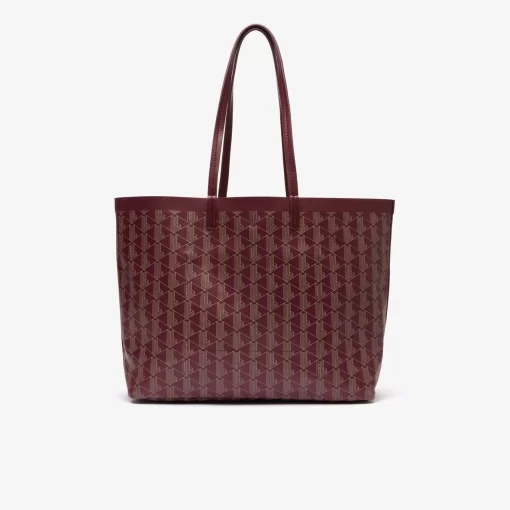 Lacoste Bags-Zely Coated Canvas Monogram Medium Tote