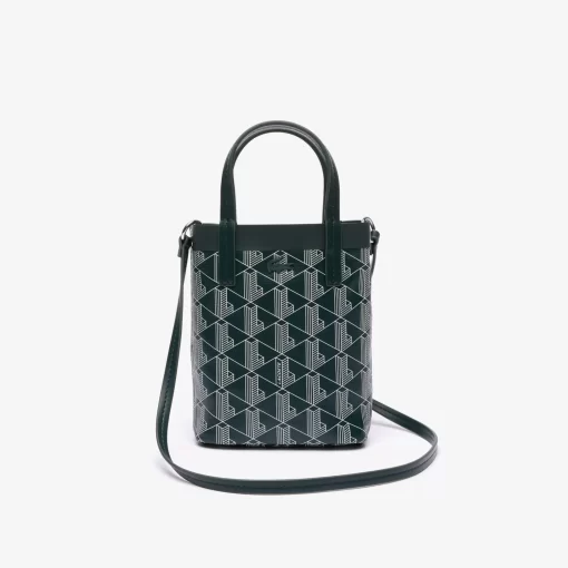 Lacoste Cross Body-Zely Coated Canvas Monogram Mini Tote