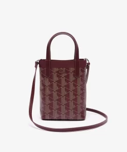 Lacoste Cross Body-Zely Coated Canvas Monogram Mini Tote