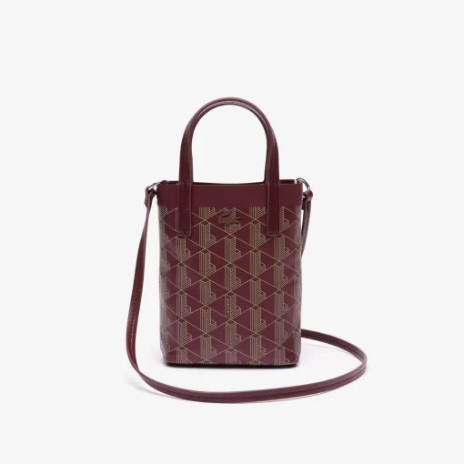 Lacoste Cross Body-Zely Coated Canvas Monogram Mini Tote