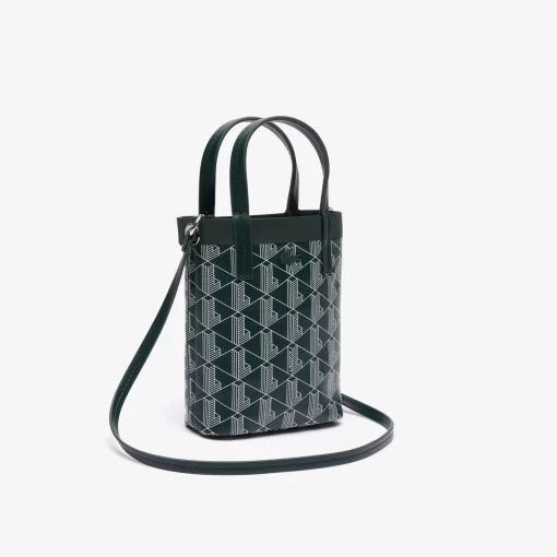 Lacoste Cross Body-Zely Coated Canvas Monogram Mini Tote