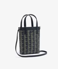 Lacoste Cross Body-Zely Coated Canvas Monogram Mini Tote