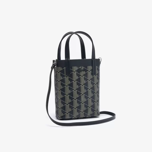 Lacoste Cross Body-Zely Coated Canvas Monogram Mini Tote