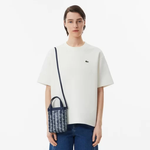 Lacoste Cross Body-Zely Coated Canvas Monogram Mini Tote