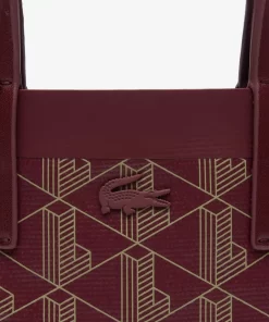 Lacoste Cross Body-Zely Coated Canvas Monogram Mini Tote