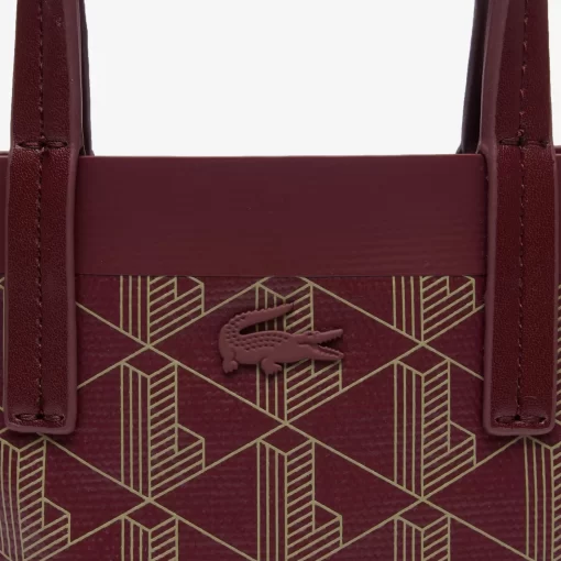 Lacoste Cross Body-Zely Coated Canvas Monogram Mini Tote