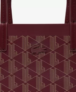 Lacoste Bags-Zely Coated Canvas Monogram Small Tote