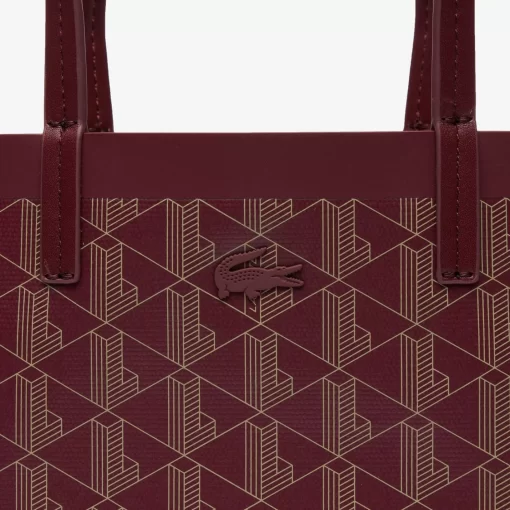 Lacoste Bags-Zely Coated Canvas Monogram Small Tote