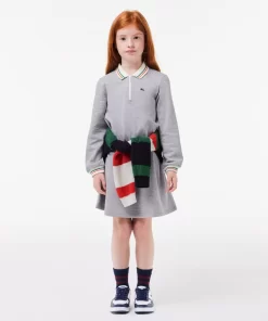 Lacoste Girl Clothing-Zipped Bouclette Pique Polo Dress