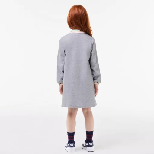 Lacoste Girl Clothing-Zipped Bouclette Pique Polo Dress