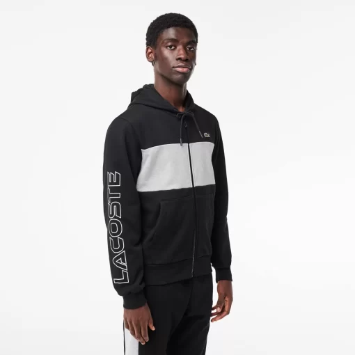 Lacoste Sweatshirts-Zipped Colourblock Jogger Hoodie