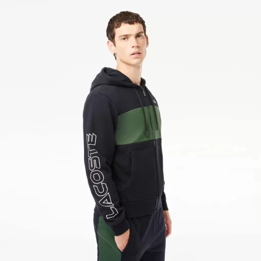 Lacoste Sweatshirts-Zipped Colourblock Jogger Hoodie