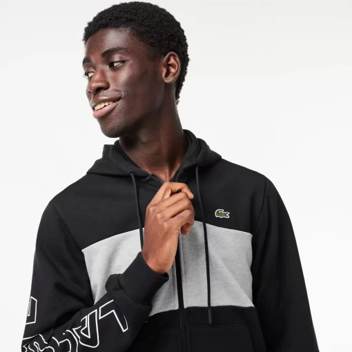 Lacoste Sweatshirts-Zipped Colourblock Jogger Hoodie