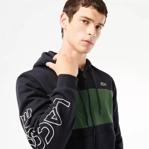 Lacoste Sweatshirts-Zipped Colourblock Jogger Hoodie