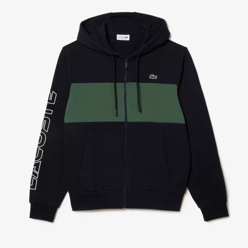 Lacoste Sweatshirts-Zipped Colourblock Jogger Hoodie