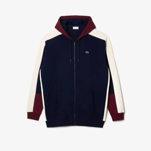 Lacoste Sweatshirts-Zipped Hoodie - Plus Size - Tall