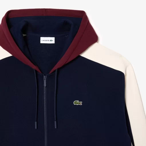 Lacoste Sweatshirts-Zipped Hoodie - Plus Size - Tall