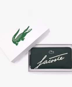 Lacoste Wallets & Small Leather Goods-Zipped L.12.12 Signature Print Wallet