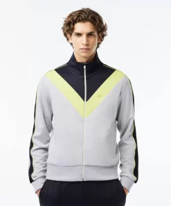 Lacoste Sweatshirts-Zipped Ripstop Pique Colourblock Sweatshirt