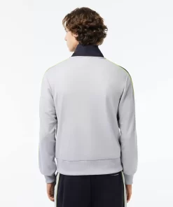 Lacoste Sweatshirts-Zipped Ripstop Pique Colourblock Sweatshirt