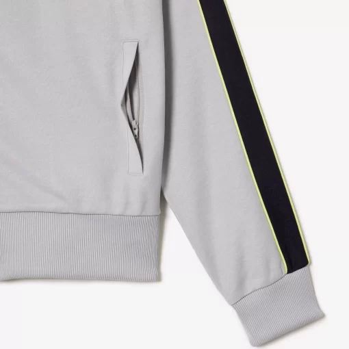 Lacoste Sweatshirts-Zipped Ripstop Pique Colourblock Sweatshirt